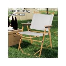 Portable Camping Chair Aluminum Alloy Frame & Wood Grain Folding Chair Outdoor Chair for Hiking,Fishing,Beach,Backyard