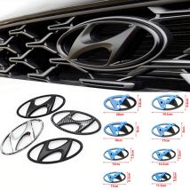 ABS Hyundai Car Logo Front Grille Decoration Sticker Accessories For Tucson I40 ix25 ix35 Emblem Accent Elantra Santa fe Sonata