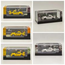 Hobby Japan 1:64 for RX-7 (FC3S)/(FD3S) RedSuns Initial D Open Headlights Diecast Model Car Miniature Auto Toys Gift Collection