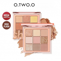 O.TWO.O Lidschatten-Palette, professioneller Glitzer-Schimmer, matt, langlebig, wasserfest, hochpigmentiertes Augen-Make-up-Palette
