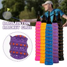 Tennis-Griffbänder, atmungsaktiv, Sport-Over-Grip-Band, 110 cm, dehnbare PU-Schweißbänder, rutschfester Griffschutz, Tennis-Schläger-Versorgung