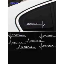 2pcs Car Stickers Side Window Decals For Opel OPC Astra J H G K Insignia Corsa D B E Mokka Vectra Meriva Vivaro Crossland X