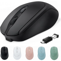 Rechargeable Wireless Mouse 2.4G Bluetooth-Compatible Wireless Computer Mouse USB Silent Gamer Mice For PC Laptop Macbook Tablet