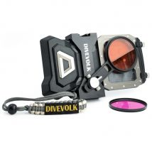 DIVEVOLK SeaTouch 4 MAX Plus Kit morsetto di espansione e filtro subacqueo per iPhone e smartphone Android