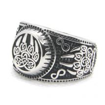 Bear Footprint Solid Ring 316L Stainless Steel Jewelry Men Boys Vikings Ring