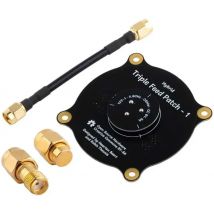 5,8-GHz-Triple-Feed-Patch-Antenne, direktionale, zirkular polarisierte LHCP-RHCP-Antenne mit hoher Verstärkung und 50 Ohm SM/A-Lastendator