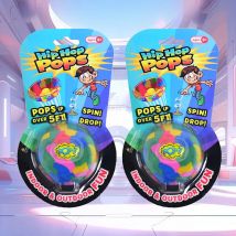 1 szt. Kamuflażowa Miska Skacząca Pół-Kulka Skacząca z Klamrą w Kształcie Chmurki, Kreatywna Zabawka Antystresowa dla Dzieci