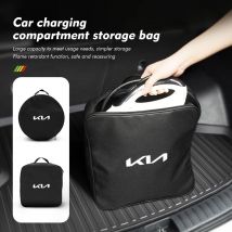 For KIA Portable Waterproof Flame-retardant Car Charging Cable Storage Bag Cerato Soul Venga Forte Spectra Sedona Niro Cadenza