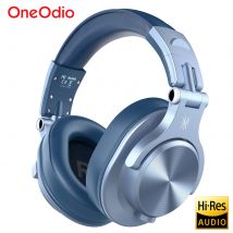 Oneodio A70 Cuffie wireless Bluetooth 5.2 72 ore su orecchio Audio ad alta risoluzione Cuffie da studio DJ cablate da 3,5 mm/6,35 mm con microfono