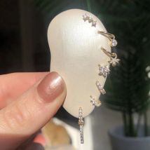 Piercing Aretes Ohrläppchen Schnalle 925 Sterling Silber Weiß Zirkon Knorpel Stud Ohrringe Für Frau Mädchen Pendientes Mujer Jewerly