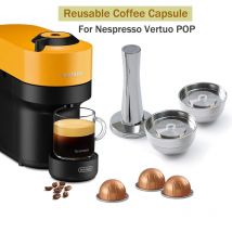 Nespresso Vertuo POP wiederverwendbare Kaffeekapsel Vertuoline gefüllte Edelstahlkapsel Filter Pod iCafilas