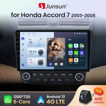 Junsun V1 AI Voice Wireless CarPlay Android Auto Radio per Honda Accord 7 2003-2008 4G Car Multimedia GPS 2din autoradio