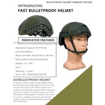Ballistic ACH Tactical Helmet Aramid fiber High Quality Ballistic Helmet NIJ IIIA FAST Wendy's Suspension Pad Ballistic Helmet