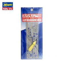 HASEGAWA TL2 (71032) Reticle Template Engraver Set Multipurpose Carving Ruler Scoring Needle Scriber Stencil Set Modeling Tools