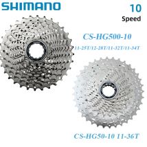 Shimano DEORE HYPERGLIDE CS-HG500 Cassetta da strada a 10 velocità 12-28T 11-25T/32T/34T CS-HG50-10 11-36T MTB Cassetta Pignone Ruota libera