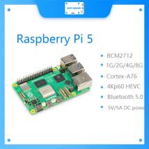 Ufficiale Originale Raspberry Pi 5 Cortex-A76 Linux 4GB 8GB Arm Board Python programlama PCIe Gigabit Ethernet USB3.0
