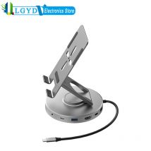 V269 supporto da tavolo universale per telefono con Dock di espansione HUB USB a ricarica rapida Type-C PD 100W Docking Station Dongle HDMI 4K/60Hz