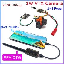 5.8G 48CH Audio FPV OTG Receiver For Android Mobile Phone and 5.8g 1000mW fpv transmitter camera CMOS 1500TVL for RC Plane Part