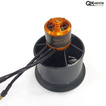 QX-MOTOR 50 mm 12-Blatt-Lüfterkanal-EDF mit bürstenlosem Motor 3-4S für FMS RC Flugzeug EDF RC Hubschrauber RC Flugzeug