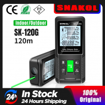 Snakol Laser Tape Measure 120M Green Laser Distance Meter High Accuracy Roulette Multiple Measurement Functions Electronic Ruler