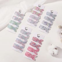 4/10Pcs Shiny Glitter Fischschwanz BB Clipd Nette Prinzessin Geburtstag Party Haar Zubehör Pony Haarnadel Mode headwear Geschenke