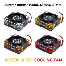 SURPASS HOBBY 25mm 30mm 35mm 40mm 50mm Heat Dissipation Cooling Fan Graphite Fan Cover For 1/10 1/8 Brushless Motor RC Car Part