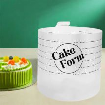 Regulowany pierścień do ciast, okrągły pierścień do musu, rozsuwane narzędzia do fondantów, akrylowy pierścień do pieczenia, forma do ciast DIY do musu