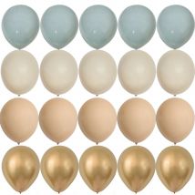 15/20PCS 10 zoll Retro Ballon Set Vintage Blau Serie Ballons für Hochzeit Glücklich Geburtstag Party Dekoration DIY geschenke Liefert