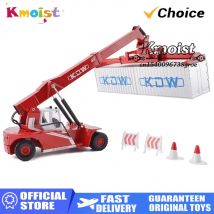 KDW 1/50 Legierung Simulation Container Kran Modell Engineering Auto Spielzeug Multifunktions Lkw Fahrzeuge Spielzeug für Jungen Geschenke Wohnkultur