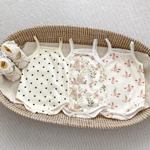 0-24M Neugeborenen Kind Baby Mädchen Kleidung Sommer Baumwolle Babyspielanzug Ärmellose Overall Nette Süße Body Outfit