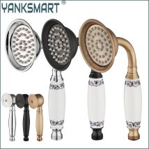 KEMAIDI Messing Keramik Griff Dusche Regen Spray Dusche Wasser Sparen Dusche Kopf Für Bad Zubehör Gold dusche Schlauch