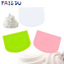 FAIS DU PE Kunststoff Creme Schaber Anti Slip Matt Schaber Multifunktionale Schneiden Klinge Backen Werkzeuge Unterstützt Großhandel