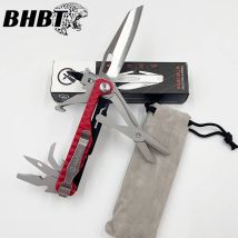 BHBT 16-in-1 Mini-Klapp-Multitool, multifunktionales Kombinationswerkzeug, Schere, Schraubendreher, EDC-Außenausrüstung