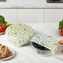 Panno di cera d'api per la conservazione della sicurezza del congelamento del frigorifero da 3 pezzi, panno riutilizzabile per la conservazione della cera d'api per la fermentazione del pane del