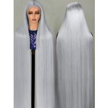 30 40 pollici parrucche diritte dei capelli umani 13x6 HD parrucche frontali del merletto 250% densità argento grigio colorato 13x4 parrucche anteriori del merletto dei capelli umani