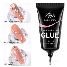 BORN PRETTY Colla per strass per unghie 30ML Colla per unghie gel 3D Modellatura Scolpire Intagliare Fiore Decorazione fai da te Colla per gemme Forniture per unghie
