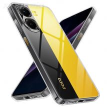 Silikonowe etui do Xiaomi Poco X7 X6 F6 X5 F5 F4 F3 X3 GT Miękkie, ultracienkie, przezroczyste etui na tył Przezroczysta, odporna na wstrząsy obudowa Przezroczysta