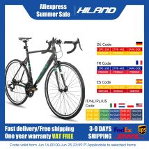 Bici da strada Hiland in alluminio, Shimano 21 velocità, telaio 53/57 cm, bici da corsa per uomo Bici da corsa da uomo