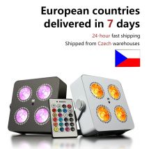 4x18W Led RGBWA UV 6IN1 Batteria a colori Wireless DMX Led Par Light Mini Batteria Luce per feste 2.4G Wireless