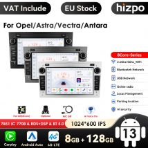 Radio con GPS para coche, reproductor con Android 13, 4G, 2DIN, CarPlay, WIFI, para Opel Astra H, J