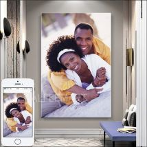 Benutzerdefinierte Foto-Heimdekoration, drucken Sie Ihre Fotos auf Leinwand, individuelles Poster und Rahmen, Kunstfotos, Hochzeitsfotos, Haustiere, Leinwandfarbe