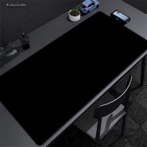Großes schwarzes Mauspad, einfarbig, Gaming-Matte, Desktop-Leder, wasserdicht, kratzfest, Mauspad für Computer, PC, Laptop, Zubehör
