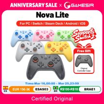 Gamesir Nova Lite PC Gamepad per Nintendo Switch 2 switch Oled Lite Controller Bluetooth effetto Hall Joystick Finestra 10 11