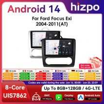Autoradio Android 9 " Hizpo 2Din para Ford Focus 2 Mk2 2004 - 2011 navegación GPS BT 4G RDS DSP SWC CarPlay UI7862 unidad central