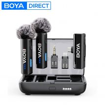 BOYA BOYALINK 2 Microfono lavalier wireless per iPhone Android Fotocamere DSLR Smartphone Gaming Youtube Registrazione video Streaming