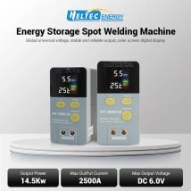 Heltec HT-SW01D 2500A Batterie-Punktschweißgerät/14,5 kW Punktschweißmaschine für 18650/21700 Batterien, 0,15-0,4 mm dickes Nickel