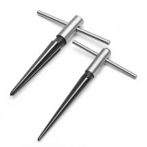 Set di alesatori conici portatili da 1/8-1/2 pollici e 5/32-5/8 pollici Foro per perno a ponte Alesatori conici Macchinista Strumenti per liutaio