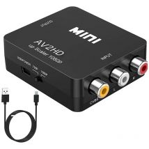 AV zu HDMI-kompatibel Konverter HD 1080P RCA AV zu HDMI-komposit CVBS Video Audio Adapter für PS2/3 DVD zu TV mit USB Kabel