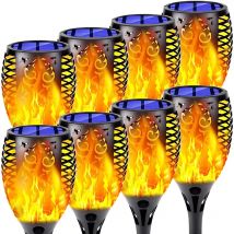 Outdoor Led Solar Lichter Flackern Tanzen Flamme Fackel Solar Beleuchtung Wasserdichte Lampe Für Garten Dekoration Landschaft Rasen Pfad