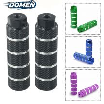 DOMEN Bike Pegs Aluminum Alloy BMX Bike Anti Skid Lead Foot Fit 3/8'' Axle Footrest-Lever Cycling Stunt Pegs Bicycle Accessories